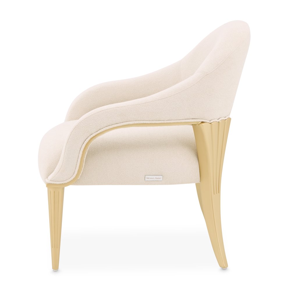 Scotts Square Accent Chair - Cornsilk/Light Champagne