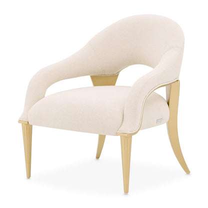Scotts Square Accent Chair - Cornsilk/Light Champagne