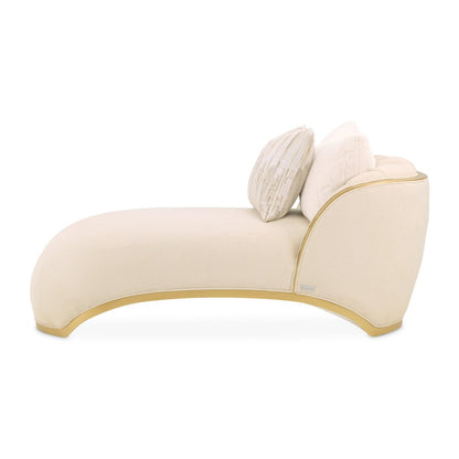 Scotts Square Chaise - Cornsilk/Light Champagne