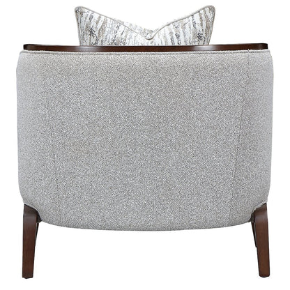Houston Matching Chair - Pebble/Walnut