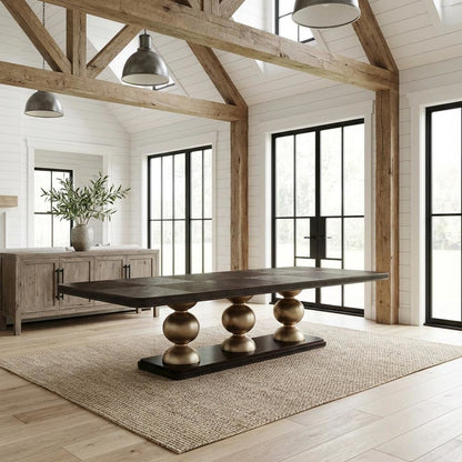 West Kensington Rectangular Dining Table - Medium Espresso