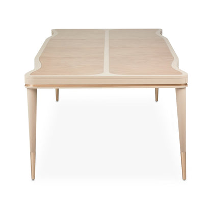 Malibu Crest Rectangular Dining Table - Blush