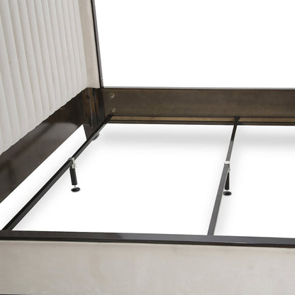 Paris Chic Cal. King Channel Tufted Panel Bed - Espresso