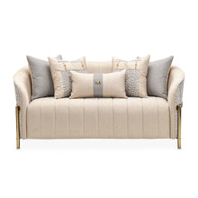 Lisbon Loveseat - Opal/Gold
