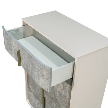 Pavira 5-Drawer Chest - Stone