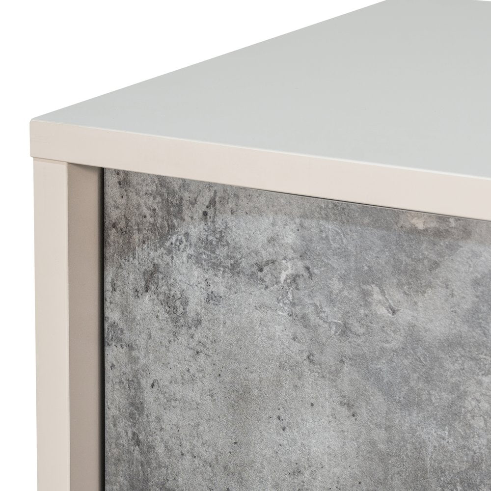 Pavira 5-Drawer Chest - Stone