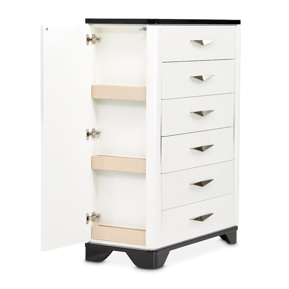 Tuxedo 6-Drawer Chest - Piano Keyboard