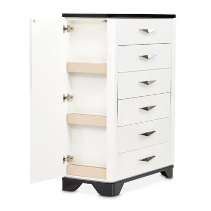 Tuxedo 6-Drawer Chest - Piano Keyboard