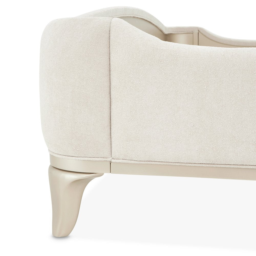 La Marisia Upholstered Queen Bed - Tranquil/Champagne Gold