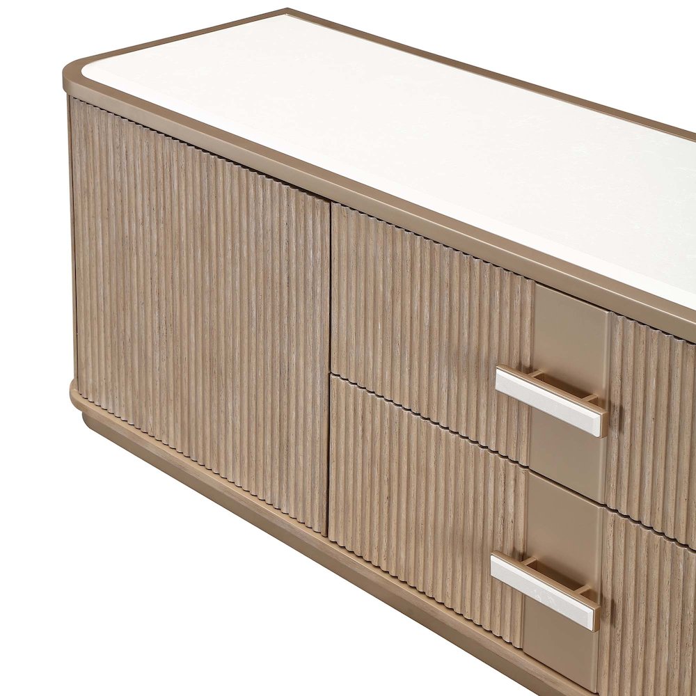 West Kensington Media Cabinet - Sea Salt Caramel