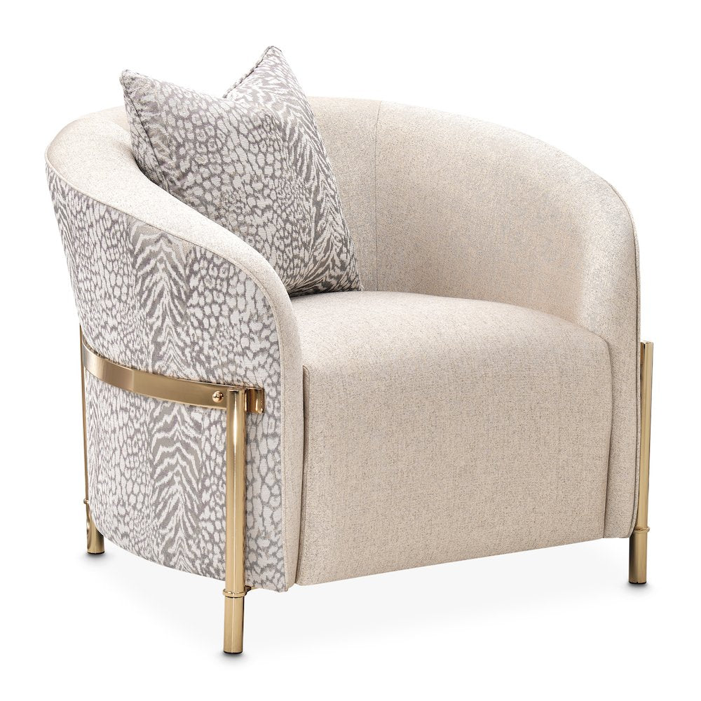 Lisbon Accent Chair - Opal/Gold