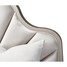 Malibu Crest Queen Scalloped Panel Bed - Chardonnay