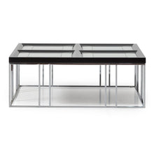 Carmela Cocktail Table - Glossy  Charcoal Sand