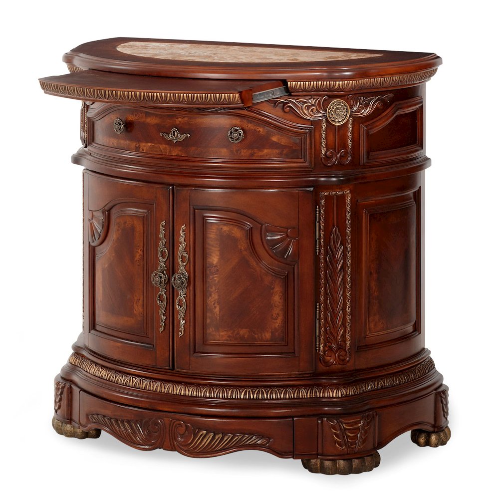 Cortina Bedside Chest - Honey Walnut