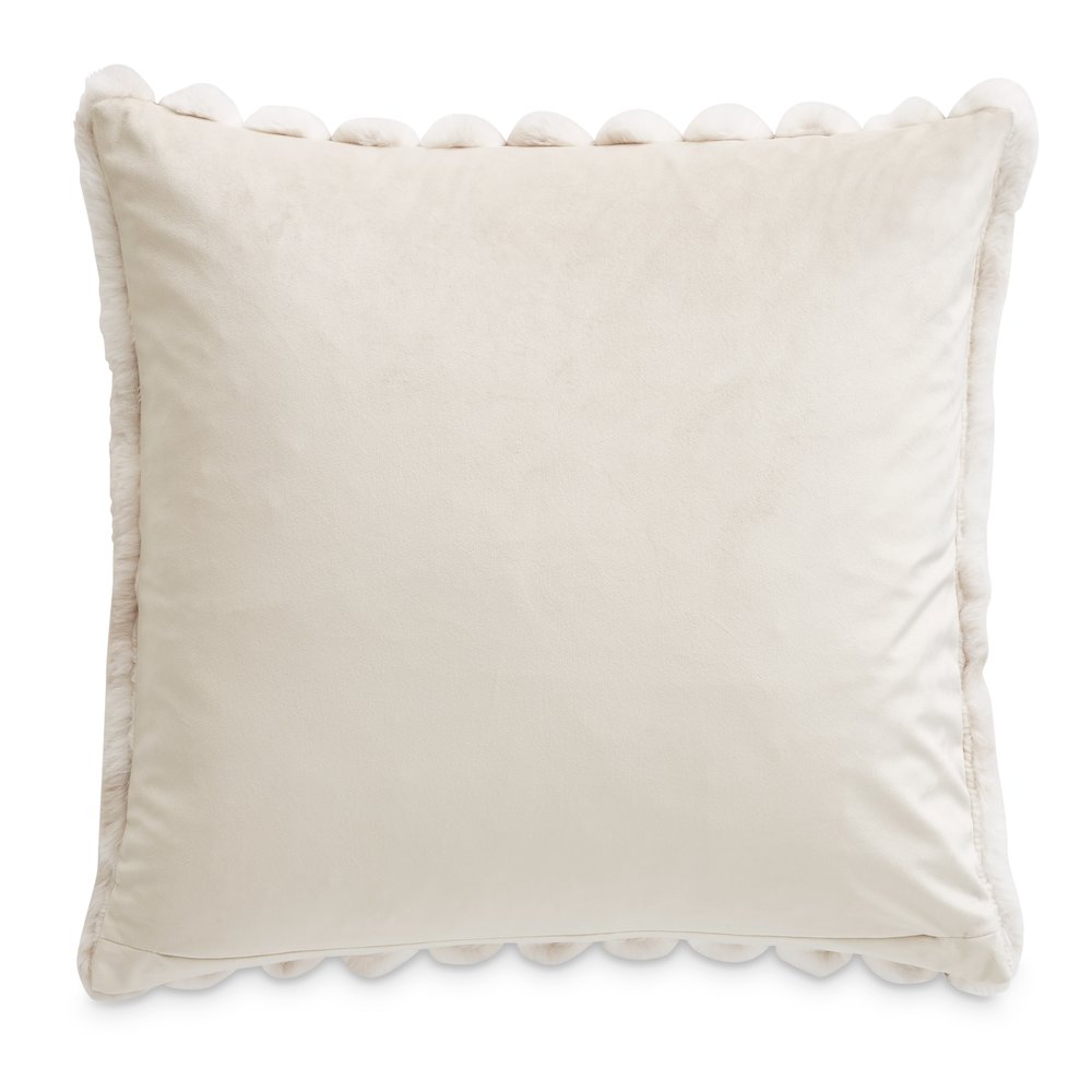 Sable 20" Square Throw Pillow - Almond