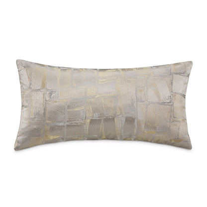 GLAMtastic Ferrara 13"x24" Oblong Pillow, Set of 2 - Platinum