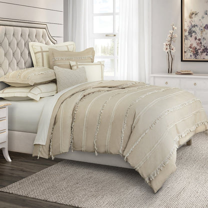 Country Lane 7-Piece Queen Duvet Set - Toast