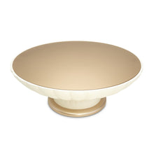 La Rachelle Scalloped Round Cocktail Table - Champagne