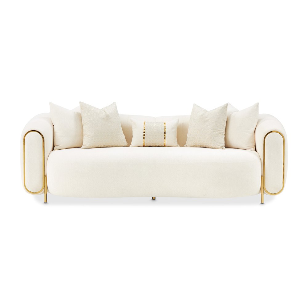 Sassani Sofa - Crepe/Gold