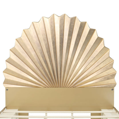 Fantosini King Fan Bed - Gold Leaf