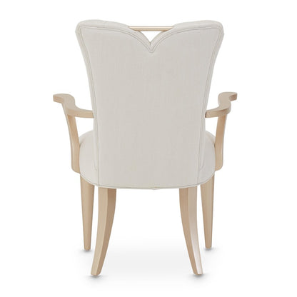 La Rachelle Dining Arm Chair - Icicle/Champagne Set of 2