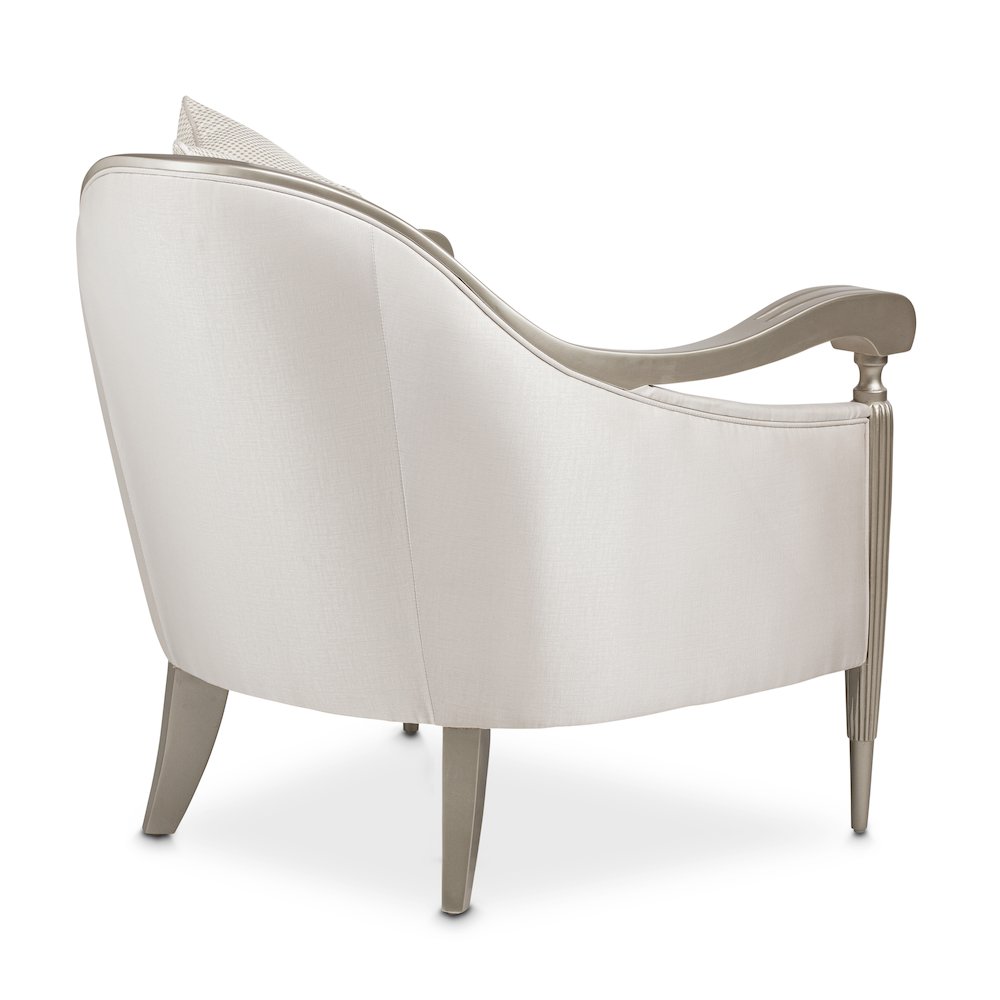 London Place Accent Chair - Porcelain/Platinum