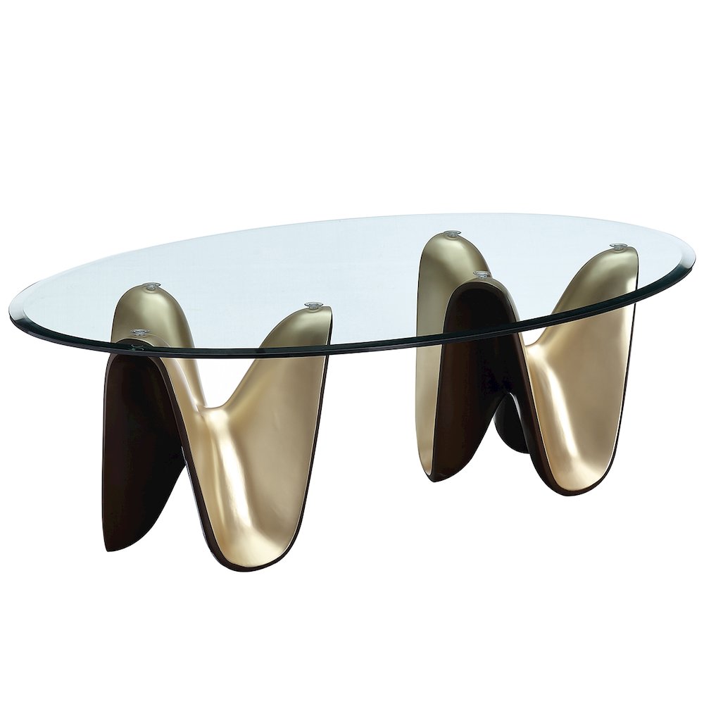 Houston Cocktail Table - Brushed Gold