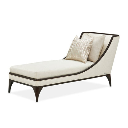 Paris Chic Armless Chaise - Cremini/Espresso