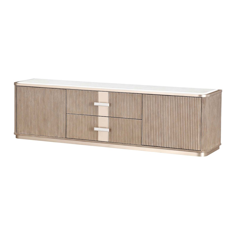 West Kensington Media Cabinet - Sea Salt Caramel