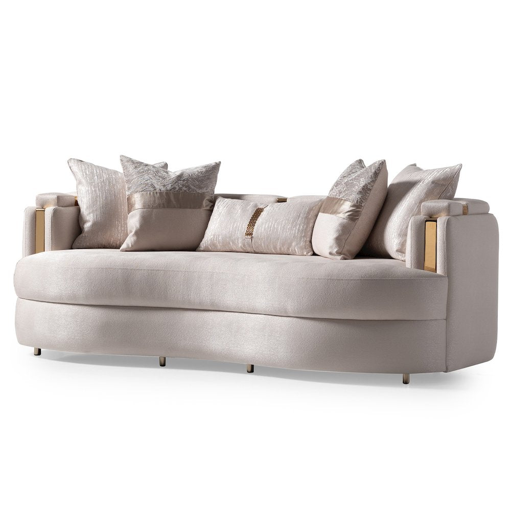 Carmela Sofa - Almond/Gold