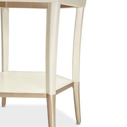 La Rachelle Hexagon Accent Table - Champagne