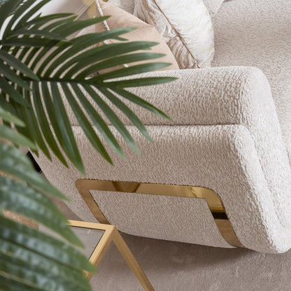 Savannah Breeze Standard Sofa - Cashmere/Bright Gold