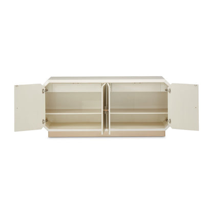 La Rachelle Sideboard with Mirror - Medium Champagne