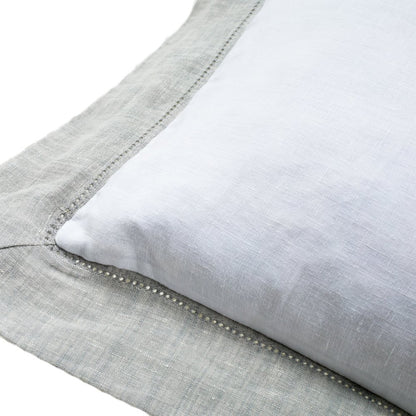 Atina 7-Piece King Linen Duvet Set - Gray