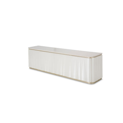 London Place Media Cabinet - Creamy Pearl