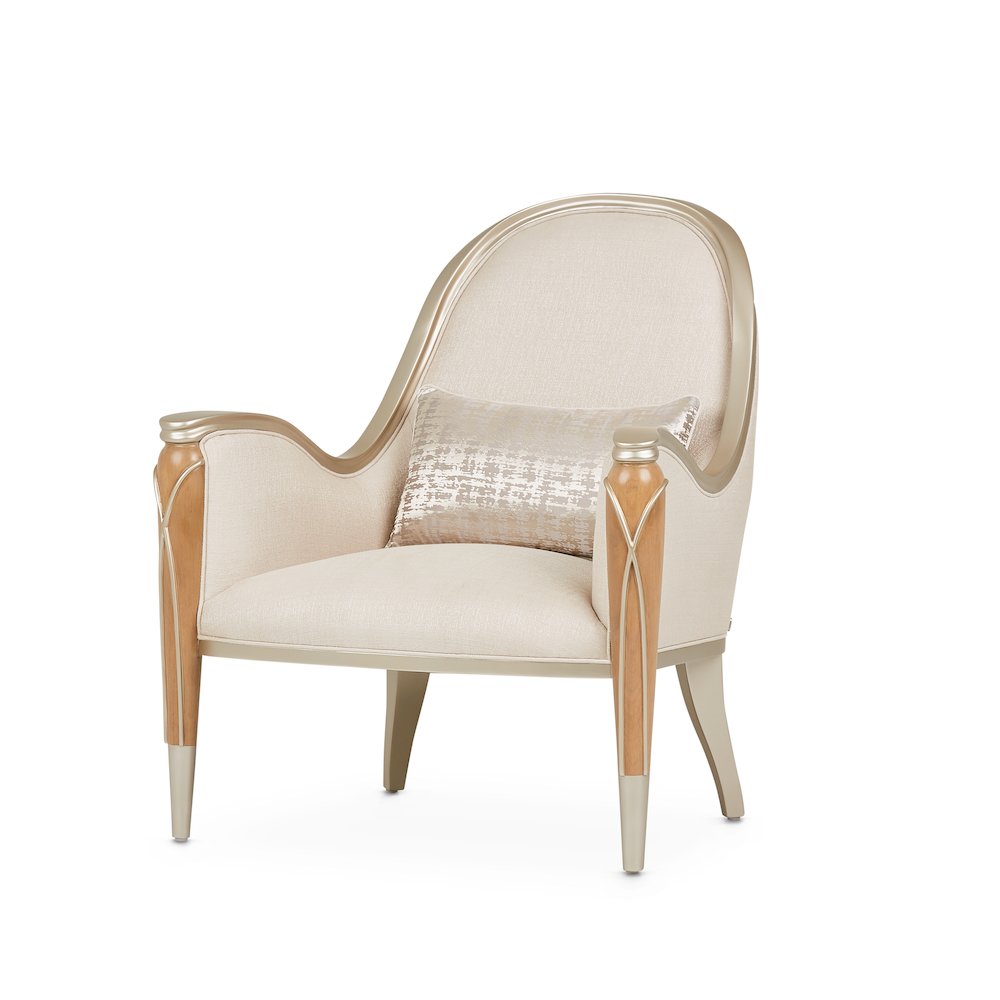 Villa Cherie Accent Chair - Pearl/Caramel