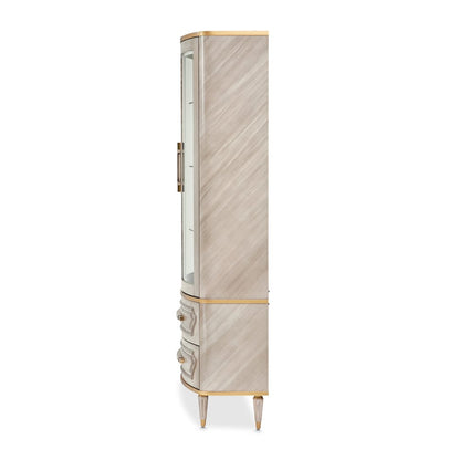 St. Charles Display Cabinet - Dove Gray