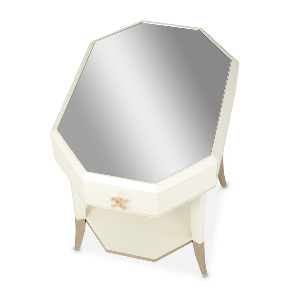 La Rachelle Octagonal End Table - Champagne