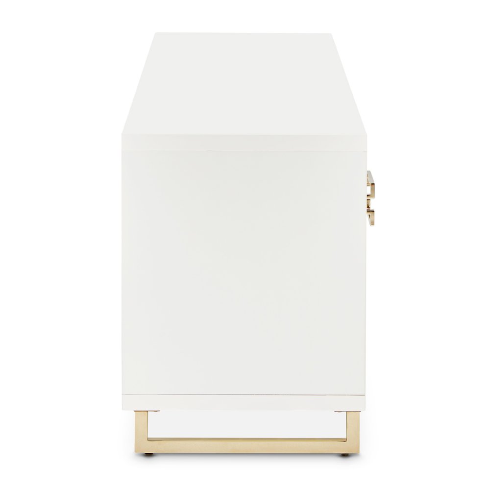 Palm Gate Media Cabinet - Cloud White