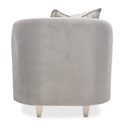 Roxbury Park Velvet Matching Chair - Steel/Slate