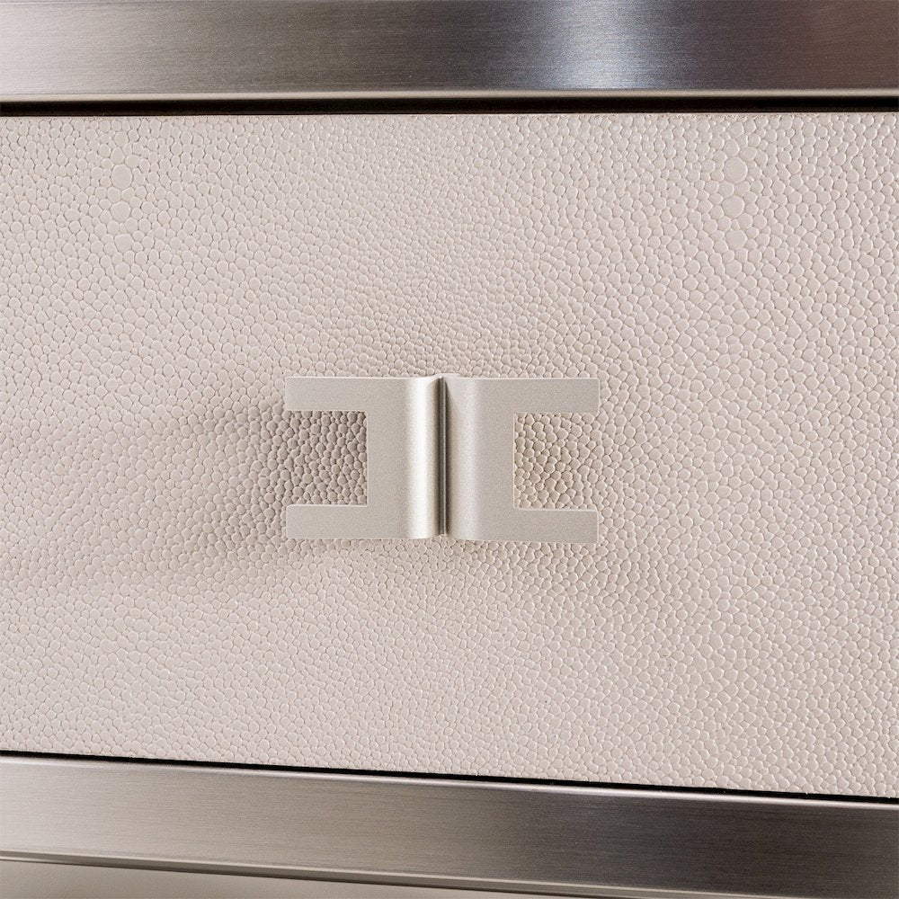 Roxbury Park Metal Nightstand - Stainless Steel