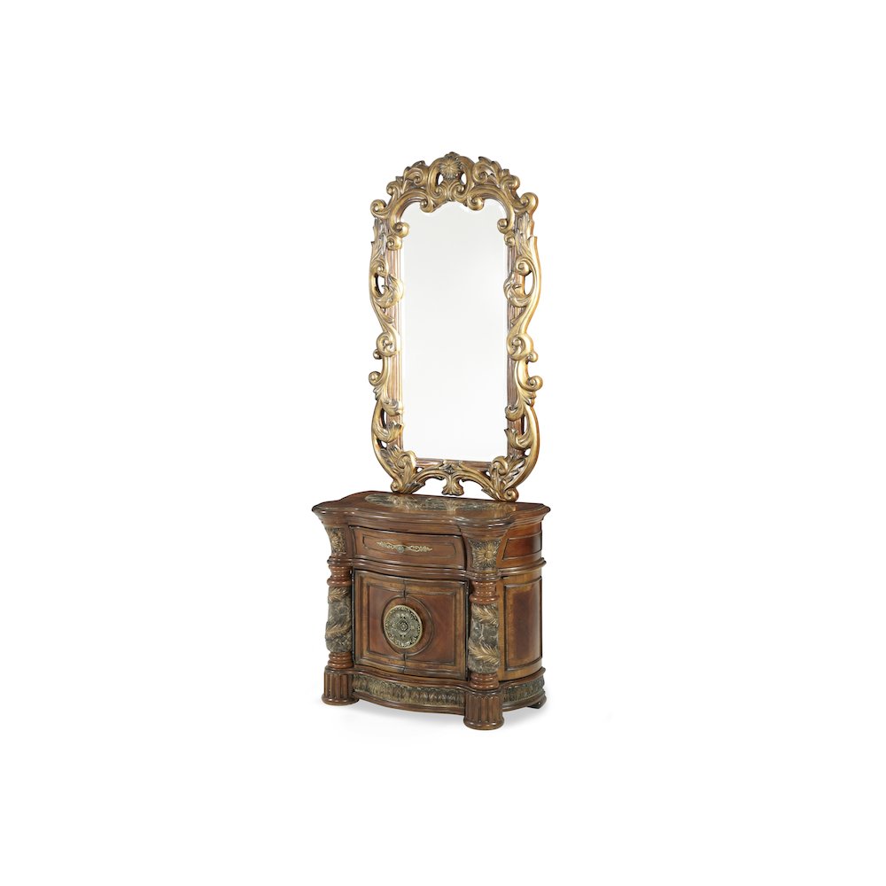 Villa Valencia Bedside Chest with Mirror - Classic Chest