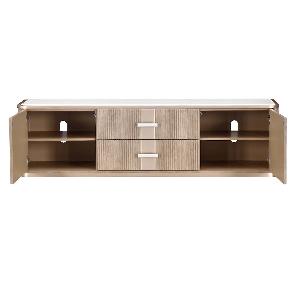 West Kensington Media Cabinet - Sea Salt Caramel