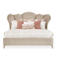 Villa Cherie Queen Channel Tufted Bed - Hazelnut