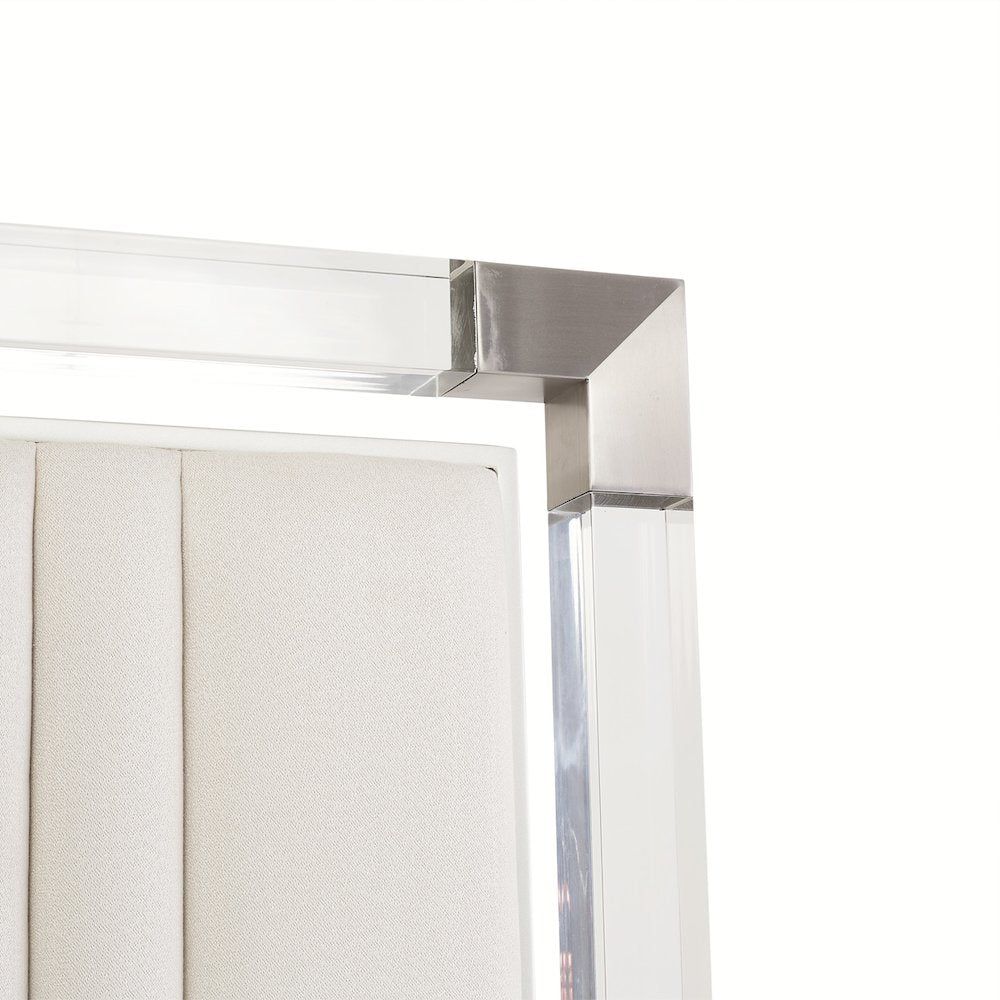 Penthouse Queen Short Panel Bed - Ash Gray