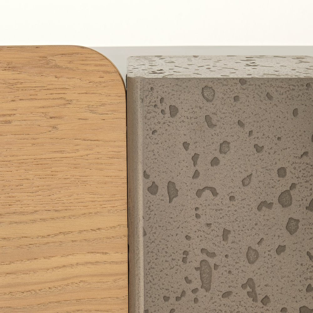 Bristol Point Media Cabinet - Saddle Brown