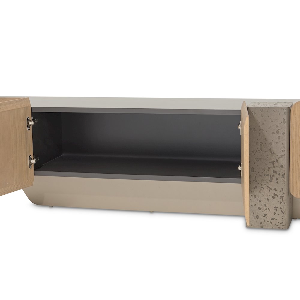 Bristol Point Media Cabinet - Saddle Brown