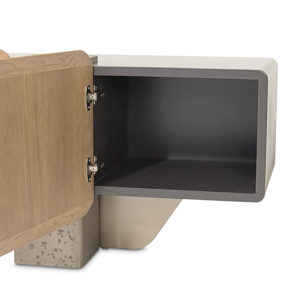Bristol Point Media Cabinet - Saddle Brown