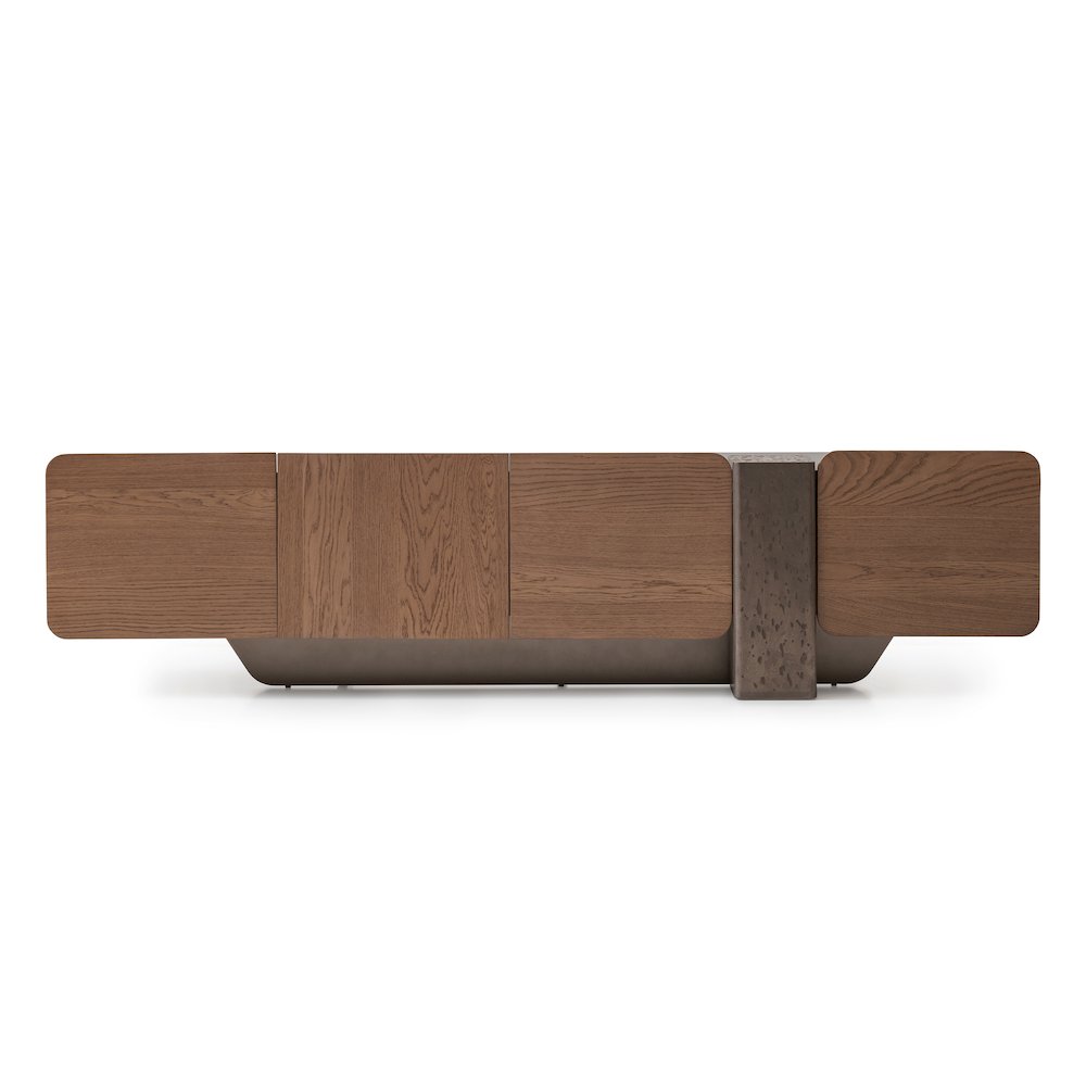 Bristol Point Media Cabinet - Saddle Brown