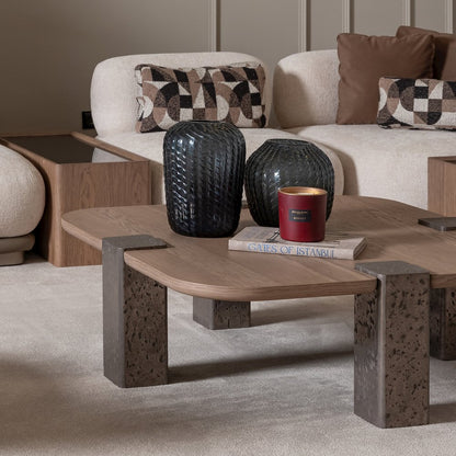 Bristol Point Tall Cocktail Table - Saddle Brown
